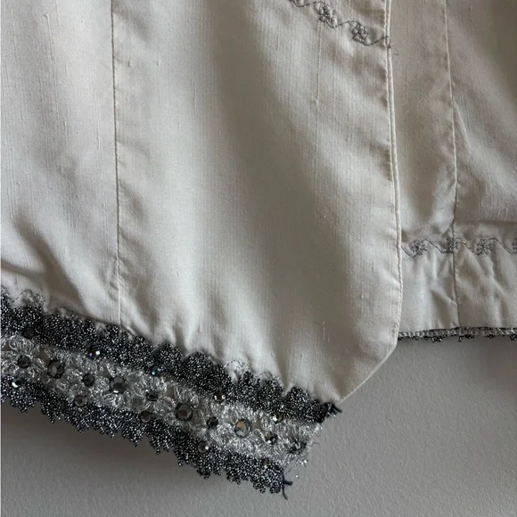 90’s embroidery cotton boho vest - Picture 2 of 8